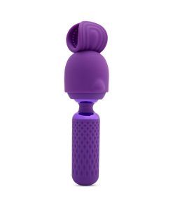 Nu Sensuelle Harlow Nubii Mini Wand W/ Masturbator Purple