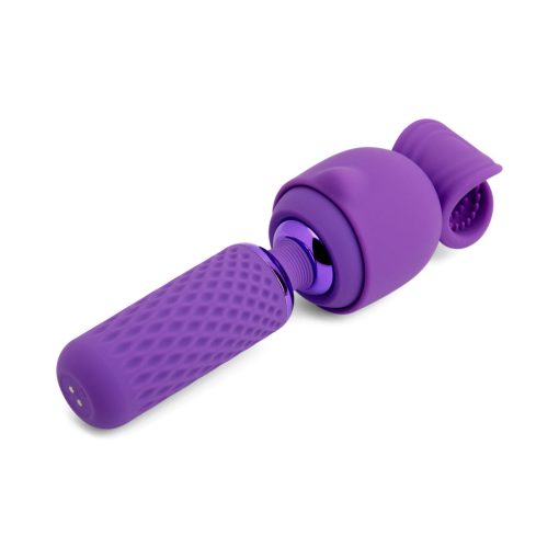 Nu Sensuelle Harlow Nubii Mini Wand W/ Masturbator Purple - Image 5