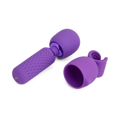 Nu Sensuelle Harlow Nubii Mini Wand W/ Masturbator Purple - Image 6