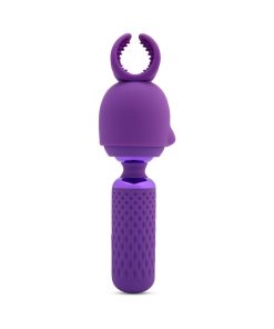 Nu Sensuelle Harlow Nubii Mini Wand W/ Masturbator Purple
