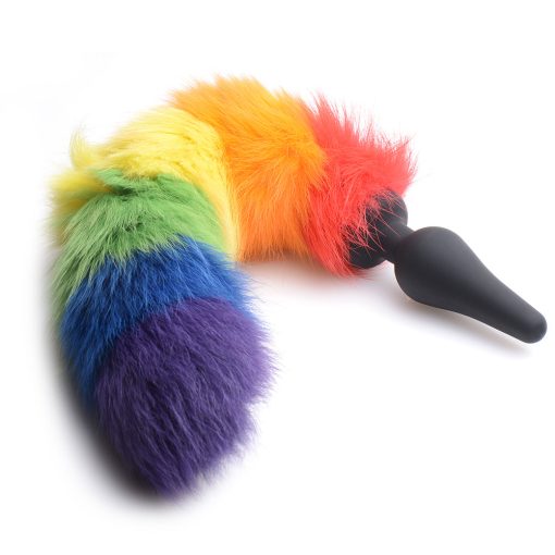 Tailz Rainbow Tail Silicone Butt Plug - Image 3
