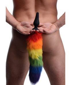 Tailz Rainbow Tail Silicone Butt Plug