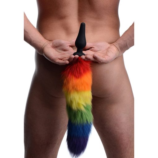 Tailz Rainbow Tail Silicone Butt Plug - Image 4