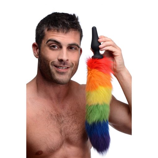 Tailz Rainbow Tail Silicone Butt Plug - Image 5