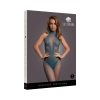 Le Desir Fishnet And Lace Bodystocking Ocean Deep O/S