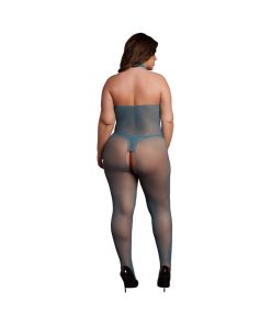 Le Desir Fishnet And Lace Bodystocking Ocean Deep Queen Size