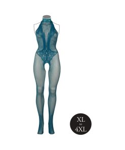 Le Desir Fishnet And Lace Bodystocking Ocean Deep Queen Size