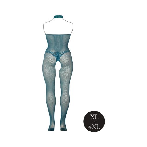 Le Desir Fishnet And Lace Bodystocking Ocean Deep Queen Size - Image 5