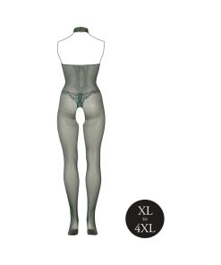 Le Desir Fishnet And Lace Bodystocking Midnight Green Queen Size