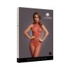 Le Desir Fishnet And Lace Bodystocking Sunset Glow O/S