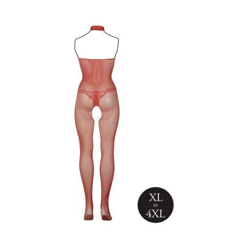 Le Desir Fishnet And Lace Bodystocking Sunset Glow Queen Size - Image 5