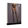 Le Desir Fishnet And Lace Garterbelt Stockings Midnight Green O/S