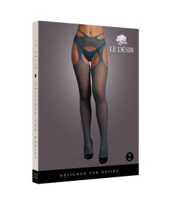 Le Desir Suspender Pantyhose With Strappy Waist Ocean Deep O/S