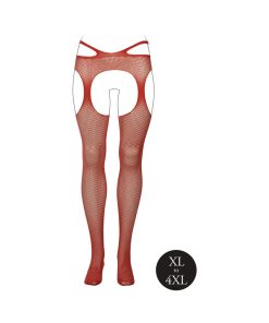 Le Desir Suspender Pantyhose With Strappy Waist Sunset Glow Queen Size