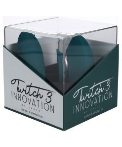 Twitch 3 Silicone Rechargeable Vibrator & Suction Forest Green