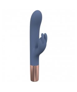 Loveline Traveler Rabbit Vibrator – Rechargeable, Quiet, Blue/Grey