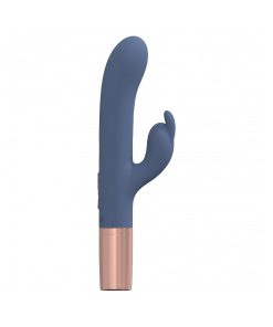 Loveline Traveler Rabbit Vibrator – Rechargeable, Quiet, Blue/Grey