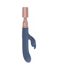 Loveline Traveler Rabbit Vibrator – Rechargeable, Quiet, Blue/Grey