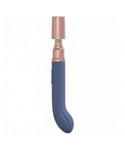 Loveline Traveler G-Spot Silicone Rechargeable Splashproof Blue/Grey