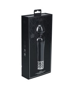 Royal Gems Scepter Silicone Rechargeable Vibrator Black