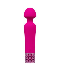 Royal Gems Scepter Silicone Rechargeable Vibrator Pink