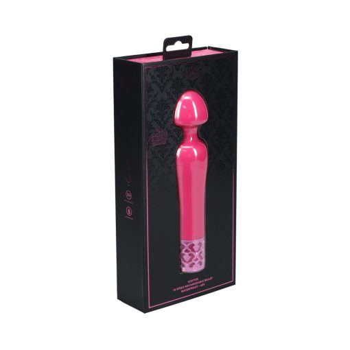 Royal Gems Scepter Silicone Rechargeable Vibrator Pink - Image 3