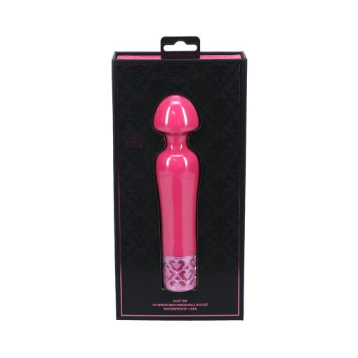 Royal Gems Scepter Silicone Rechargeable Vibrator Pink - Image 4