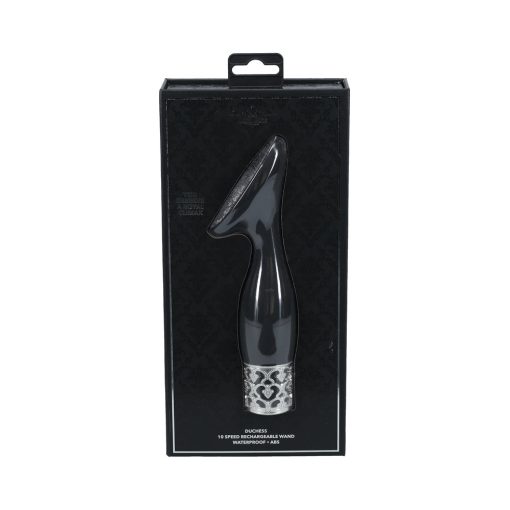 Royal Gems Duchess Silicone Rechargeable Vibrator Black - Image 5