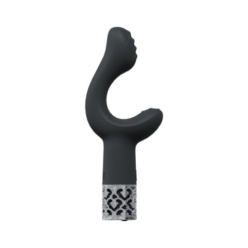 Royal Gems Majestic Silicone Rechargeable Vibrator Black - Image 2