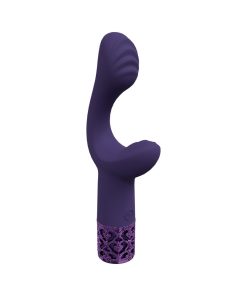 Royal Gems Majestic Silicone Rechargeable Vibrator Purple