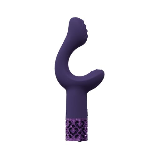 Royal Gems Majestic Silicone Rechargeable Vibrator Purple - Image 2