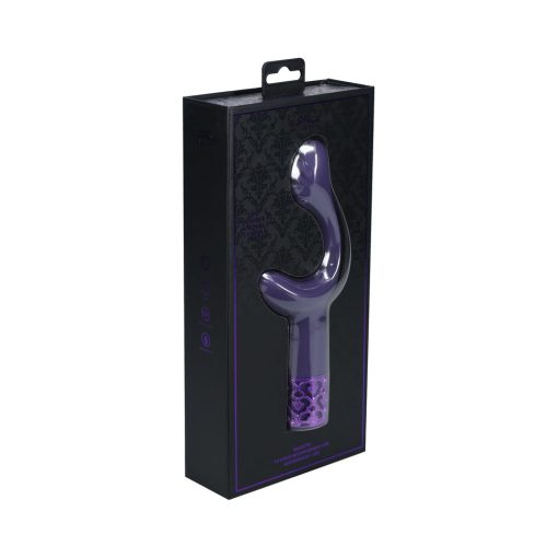 Royal Gems Majestic Silicone Rechargeable Vibrator Purple - Image 3