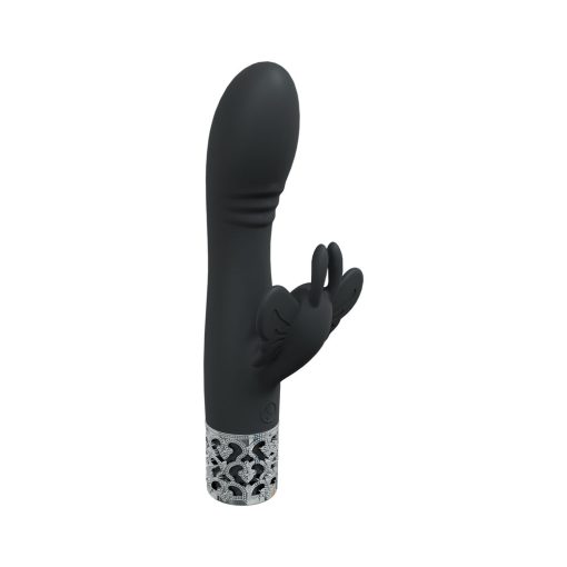 Royal Gems Monarch Silicone Rechargeable Vibrator Black - Image 2