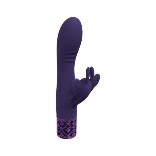 Royal Gems Monarch Silicone Rechargeable Vibrator Purple - Image 2