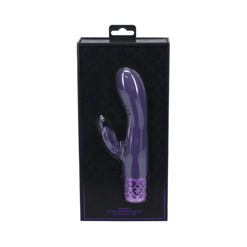 Royal Gems Monarch Silicone Rechargeable Vibrator Purple - Image 4