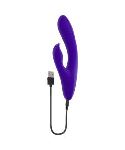 Selopa Poseable Bunny Dual Stimulator – Rechargeable, Waterproof, Purple