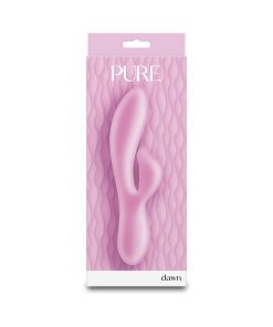 Pure Dawn Rabbit Vibrator – Dual-Layer Silicone, Waterproof, Pink