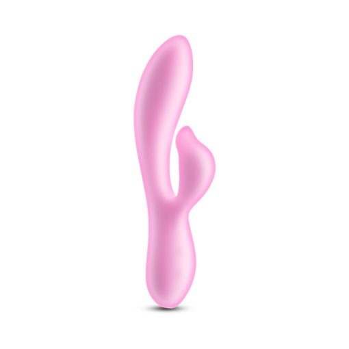 Pure Dawn Rabbit Vibrator – Dual-Layer Silicone, Waterproof, Pink - Image 2