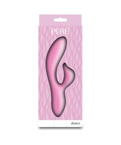 Pure Dawn Rabbit Vibrator – Dual-Layer Silicone, Waterproof, Pink
