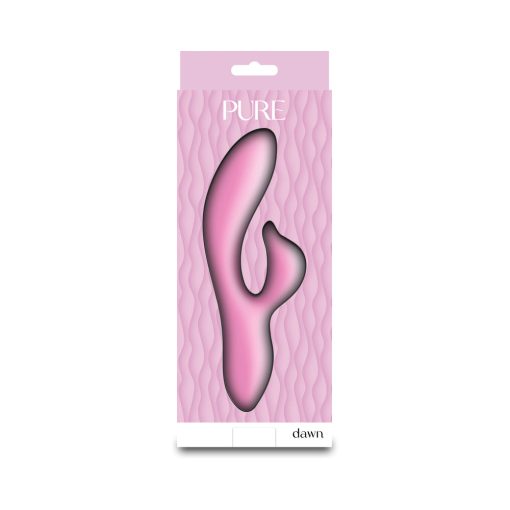 Pure Dawn Rabbit Vibrator – Dual-Layer Silicone, Waterproof, Pink - Image 4
