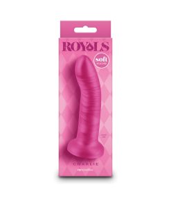 Royals Charlie 5 In. Metallic Curved Dildo Pink