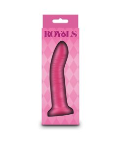 Royals Charlie 5 In. Metallic Curved Dildo Pink