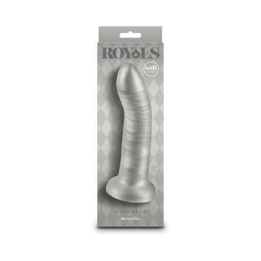 Royals Charlie 7 In. Metallic Curved Dildo Champagne