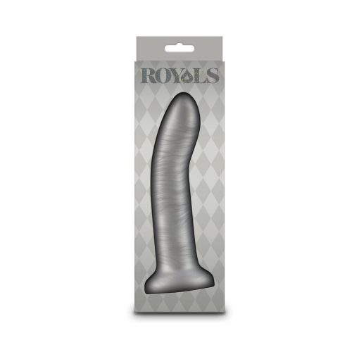 Royals Charlie 7 In. Metallic Curved Dildo Champagne - Image 4
