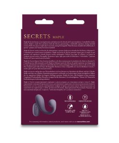 Secrets Maple Insertable Warming Vibe With Remote Gray
