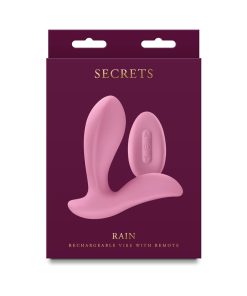 Secrets Rain Insertable Vibe With Remote Coral