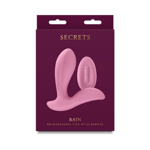 Secrets Rain Insertable Vibe With Remote Coral
