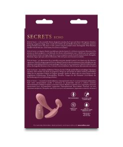 Secrets Echo Insertable Vibe With Remote Dusty Rose