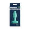 Techno Prism App-Controlled Vibrating And Rotating Plug Teal