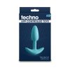 Techno Trance App-Controlled Vibrating Plug With Remote Blue